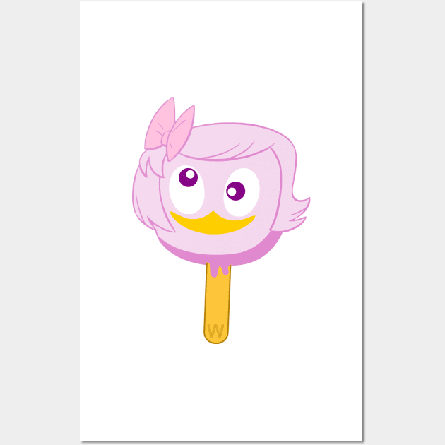 Ducktales Webby  Vanderquack Ice cream Wall Art by CoreyUnlimited